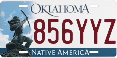 OK license plate 856YYZ