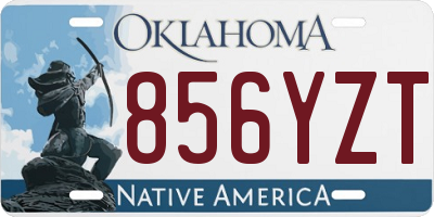 OK license plate 856YZT