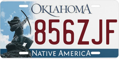 OK license plate 856ZJF