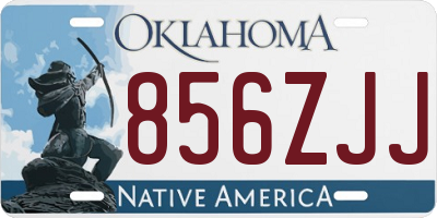 OK license plate 856ZJJ