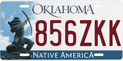 OK license plate 856ZKK