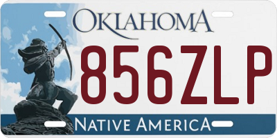OK license plate 856ZLP