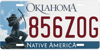 OK license plate 856ZOG