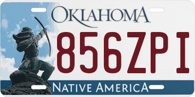 OK license plate 856ZPI