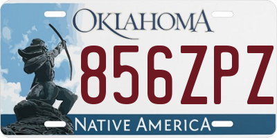 OK license plate 856ZPZ