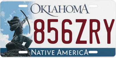 OK license plate 856ZRY