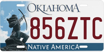 OK license plate 856ZTC