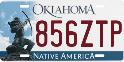 OK license plate 856ZTP