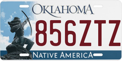 OK license plate 856ZTZ