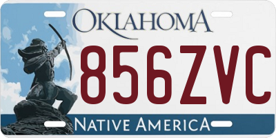 OK license plate 856ZVC