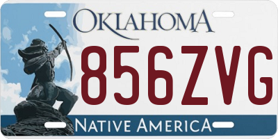 OK license plate 856ZVG