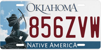 OK license plate 856ZVW