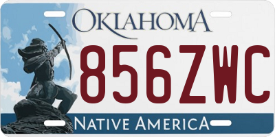 OK license plate 856ZWC