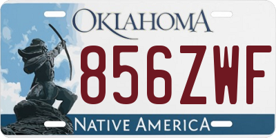 OK license plate 856ZWF