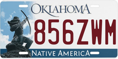 OK license plate 856ZWM