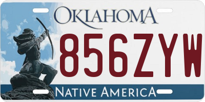 OK license plate 856ZYW