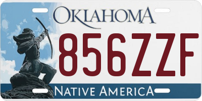 OK license plate 856ZZF