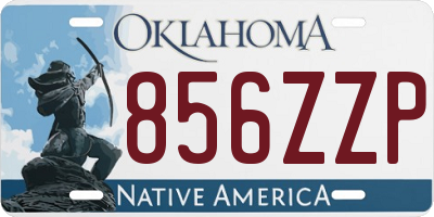 OK license plate 856ZZP