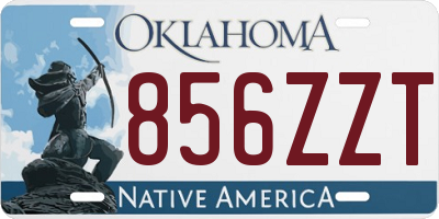 OK license plate 856ZZT