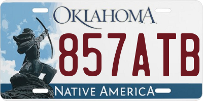 OK license plate 857ATB