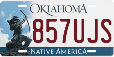 OK license plate 857UJS