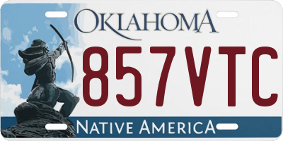 OK license plate 857VTC