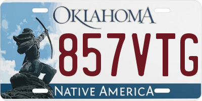 OK license plate 857VTG