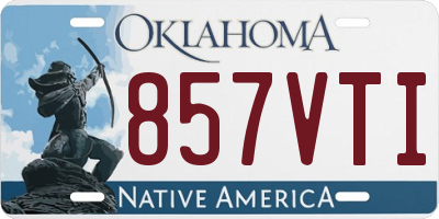 OK license plate 857VTI