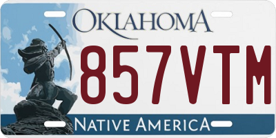 OK license plate 857VTM