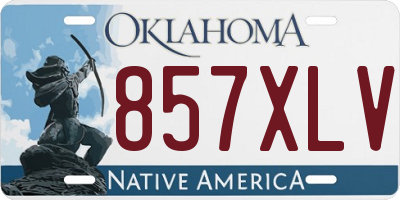 OK license plate 857XLV