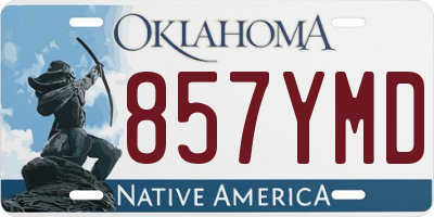 OK license plate 857YMD