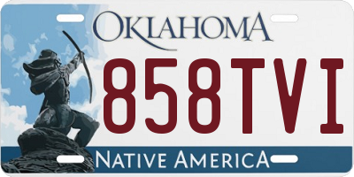 OK license plate 858TVI
