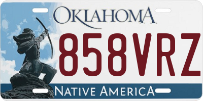 OK license plate 858VRZ
