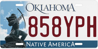 OK license plate 858YPH