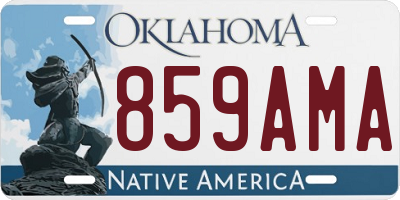 OK license plate 859AMA