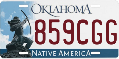 OK license plate 859CGG