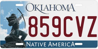 OK license plate 859CVZ