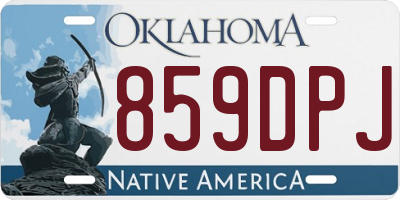 OK license plate 859DPJ