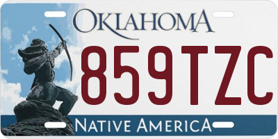 OK license plate 859TZC
