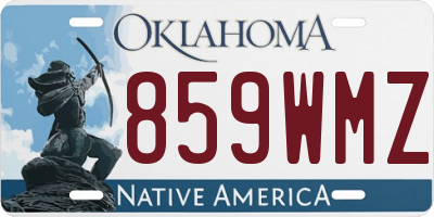 OK license plate 859WMZ