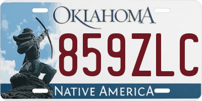OK license plate 859ZLC
