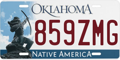 OK license plate 859ZMG