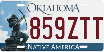 OK license plate 859ZTT
