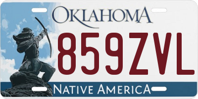 OK license plate 859ZVL