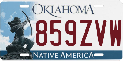 OK license plate 859ZVW