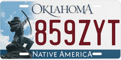 OK license plate 859ZYT