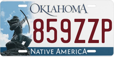 OK license plate 859ZZP