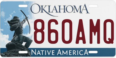 OK license plate 860AMQ