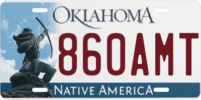 OK license plate 860AMT