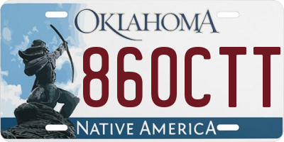 OK license plate 860CTT